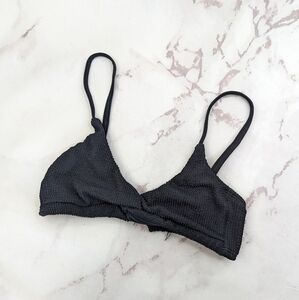 Good American Swim Top Women 2 Medium Crinkle Always Fits Twist Bikini Swimsuit